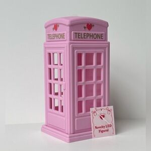 Playground Valentines Pink LED Light Up Telephone Booth